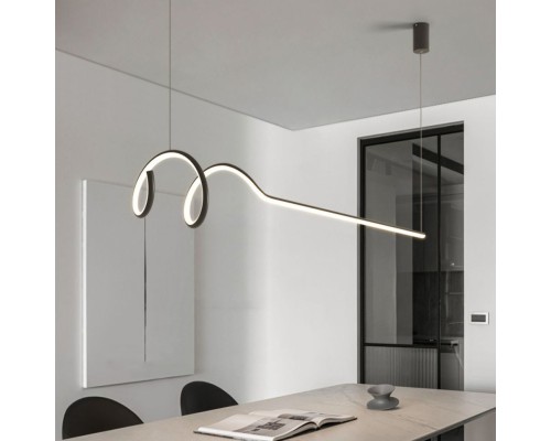 Подвесной светильник DAMARIS L70 Black Трехцветный свет ImperiumLoft