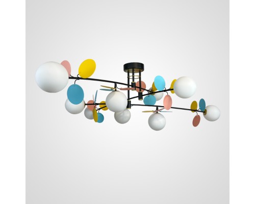 Потолочная люстра Light of MATISSE B D120 Black Multicolor ImperiumLoft