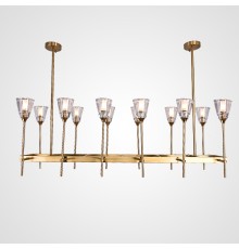 Люстра на штанге TORCHE DE VERRE Linear Chandelier 12 ImperiumLoft