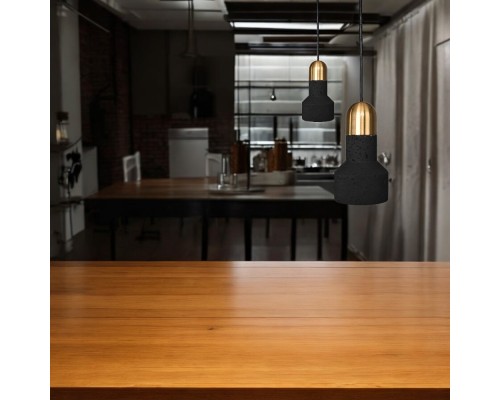 Подвесной светильник JAZZ STONE black brass ImperiumLoft