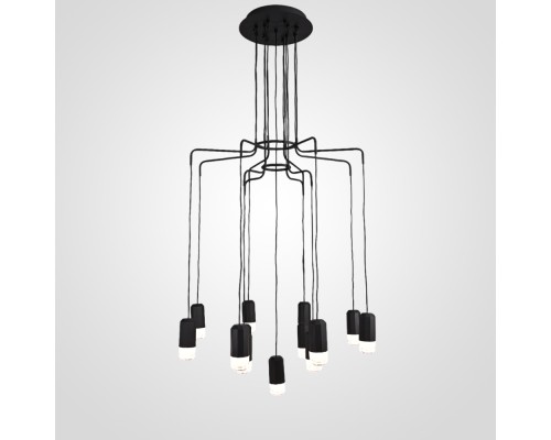 Подвесной свеильник Wireflow LED Black Suspension lam 13 ImperiumLoft