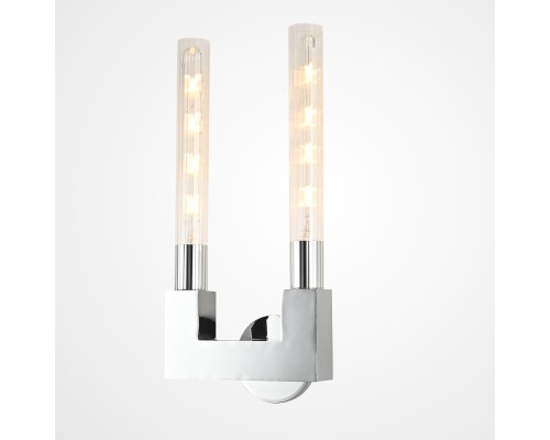 Бра CANELLE wall lamp DOUBLE Sconces Chrome ImperiumLoft