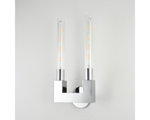 Бра CANELLE wall lamp DOUBLE Sconces Chrome ImperiumLoft