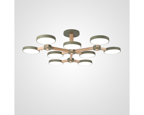 Потолочная люстра TURNA Хаки ImperiumLoft