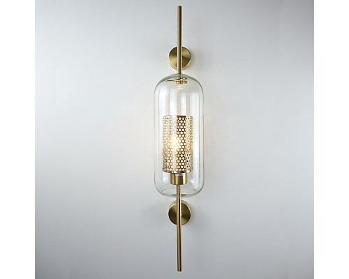 Настенный светильник CATCH WALL cylinder L67 brass ImperiumLoft
