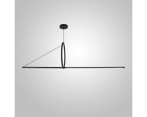 Подвесной светильник SUSPENSION CERCLE ET TRAIT – GRAPHITE SATINE L170 ImperiumLoft