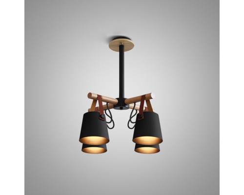 Люстра на штанге NATURA C4 black ImperiumLoft