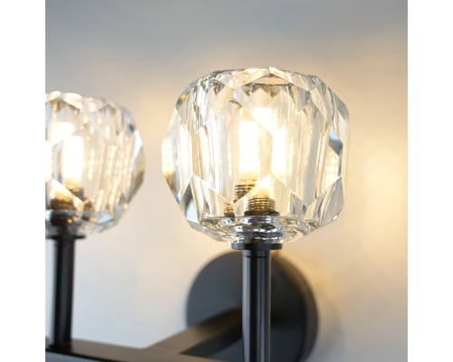 Бра Boule de Cristal Double Sconce Brass Черный
