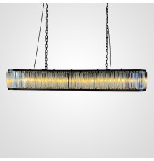 Подвесная люстра RH 1920s Odeon Clear Glass Black 180 ImperiumLoft