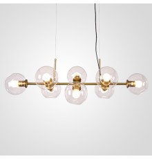 Подвесная люстра Staggered Glass Chandelier 8 ImperiumLoft