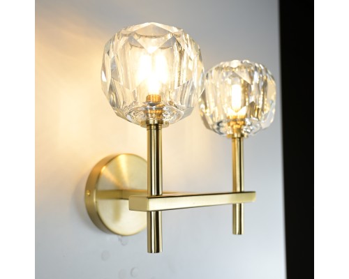 Бра Boule de Cristal Double Sconce Brass