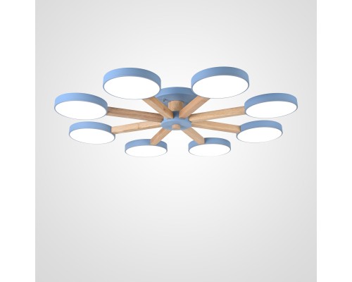 Потолочная люстра TURNA 8 Blue