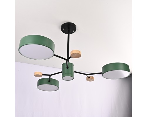 Люстра на штанге MEADE 4 lamps Green ImperiumLoft