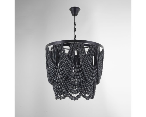 Подвесная люстра Amelia Wood Bead Chandelier ImperiumLoft