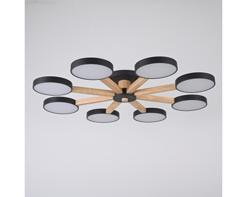 Потолочная люстра TURNA 8 Black