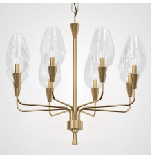 Подвесная дизайнерская люстра Viola 8 Прозрачный ImperiumLoft