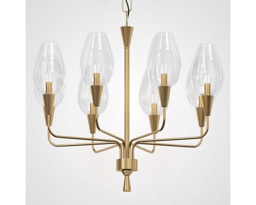 Подвесная дизайнерская люстра Viola 8 Прозрачный