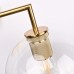 Бра RH Utilitaire Globe Shade Double Sconce Brass