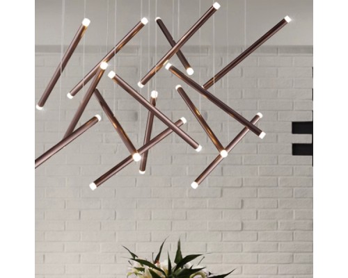 Подвесная люстра Dutti D0068 LED Chandelier Modern 14 black ImperiumLoft