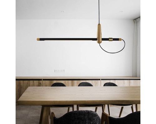 Подвесная люстра BARCKER Light wood ImperiumLoft