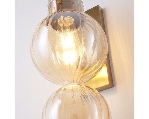 Бра Heathfield Lighting - Medina Wall brass/amber