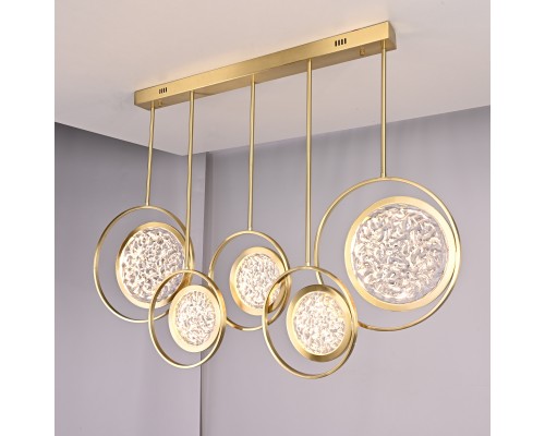 Дизайнерская люстра на штанге ЛУНА lighting collection L100 ImperiumLoft