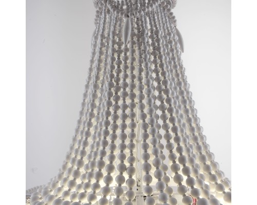 Люстра Anselme White Wood Large Chandelier