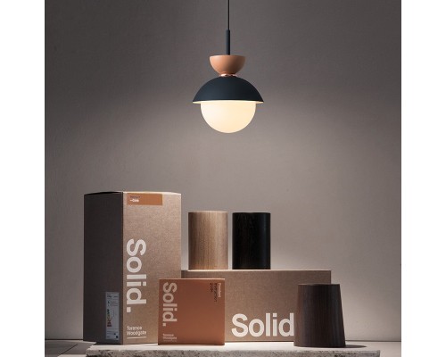 Подвесной светильник POMPON Черный - Голубой