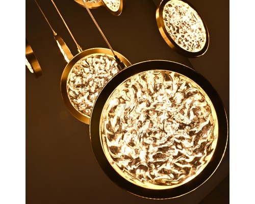 Дизайнерская подвесная люстра ЛУНА lighting collection D50 ImperiumLoft