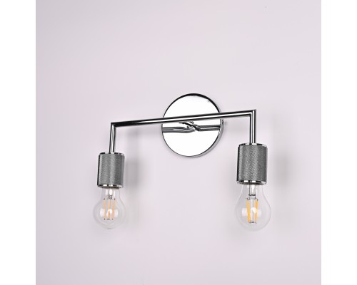 Бра RH Utilitaire Double Sconce Silver