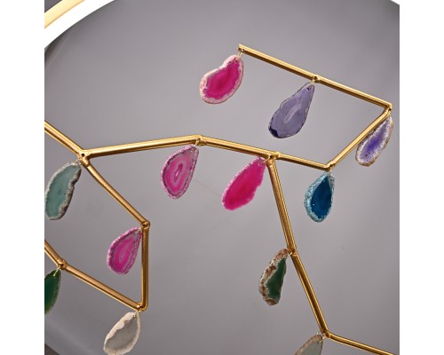 Подвесной светильник AGATE 10 multicolour D60 ImperiumLoft