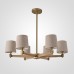 Люстра на штанге Jorgenson D85 Beige/Light wood ImperiumLoft