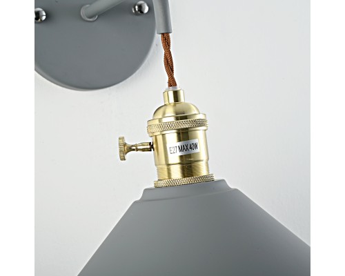 Бра с подвесным плафоном BRAID WALL Gray