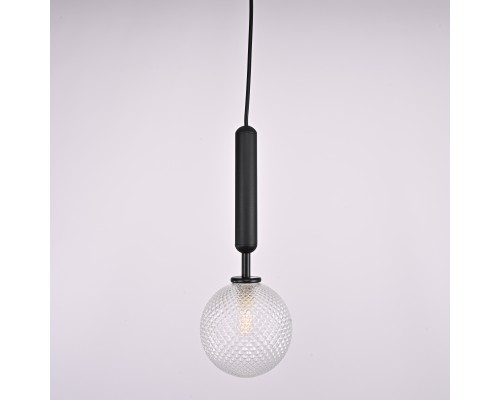 Подвесной светильник RAFFIN Black/Transparent