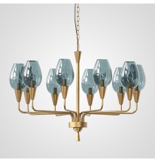 Подвесная дизайнерская люстра Viola 10 Синий ImperiumLoft