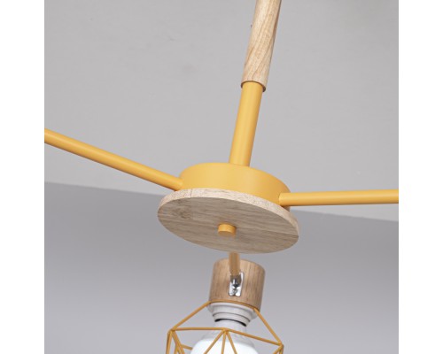Потолочная люстра CORF B3 Yellow 3 lamps ImperiumLoft