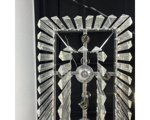 Подвесная люстра RH 1920S ODEON CLEAR GLASS FRINGE chrome