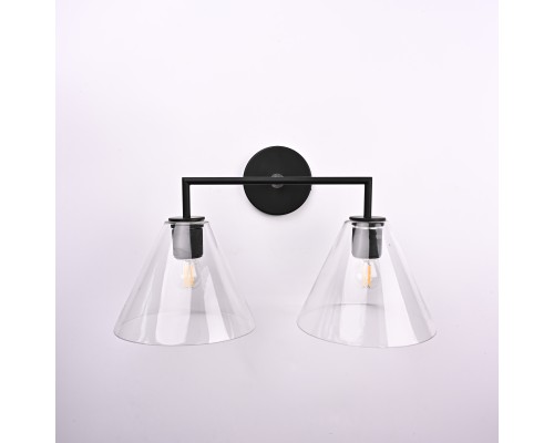Бра RH Utilitaire Funnel Shade Double Sconce Black