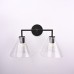 Бра RH Utilitaire Funnel Shade Double Sconce Black