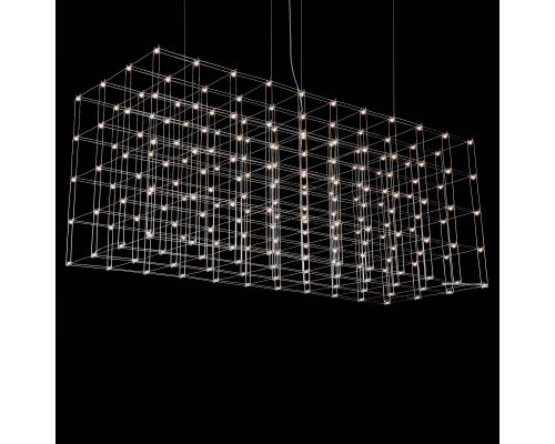 Подвесная люстра Quasar Cosmos Square LED pendant light 80/80/200 ImperiumLoft