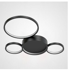 Потолочный светильник TWINE 4 rings Black ImperiumLoft