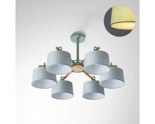 Потолочная люстра EVEN 6 Olive