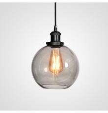 Подвесной светильник Loft Clear Glass Sphere Cloche Дымчатый ImperiumLoft
