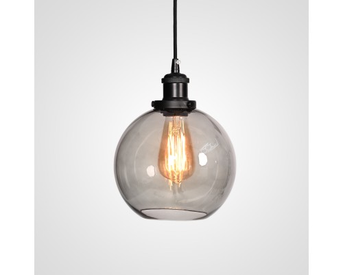 Подвесной светильник Loft Clear Glass Sphere Cloche Дымчатый ImperiumLoft