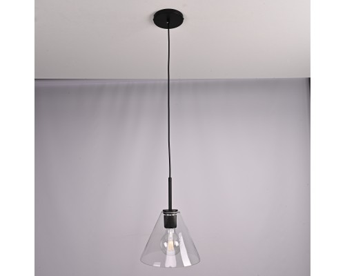 Подвесной светильник RH Utilitaire Funnel Pendant Black ImperiumLoft