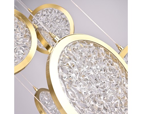 Дизайнерская подвесная люстра ЛУНА lighting collection D70 ImperiumLoft