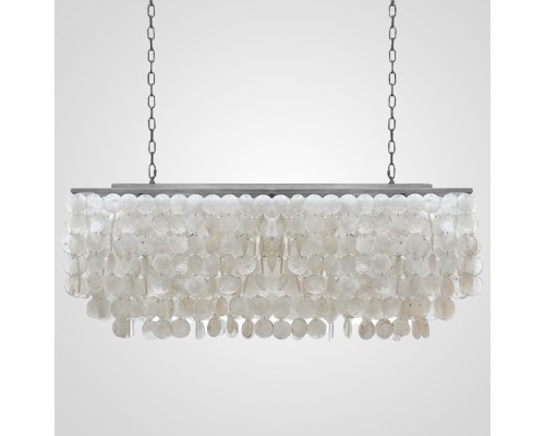 Подвесная люстра rectangle SHELL Chandelier 2 cascades