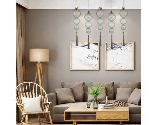 Подвесной светильник Heathfield Lighting - Medina Pendant Brown ImperiumLoft