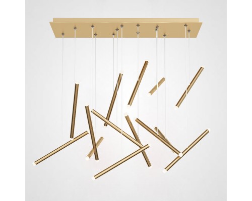 Подвесная люстра Dutti D0068 LED Chandelier Modern 14 Gold ImperiumLoft