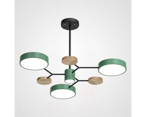 Люстра на штанге MEADE 4 lamps Green ImperiumLoft